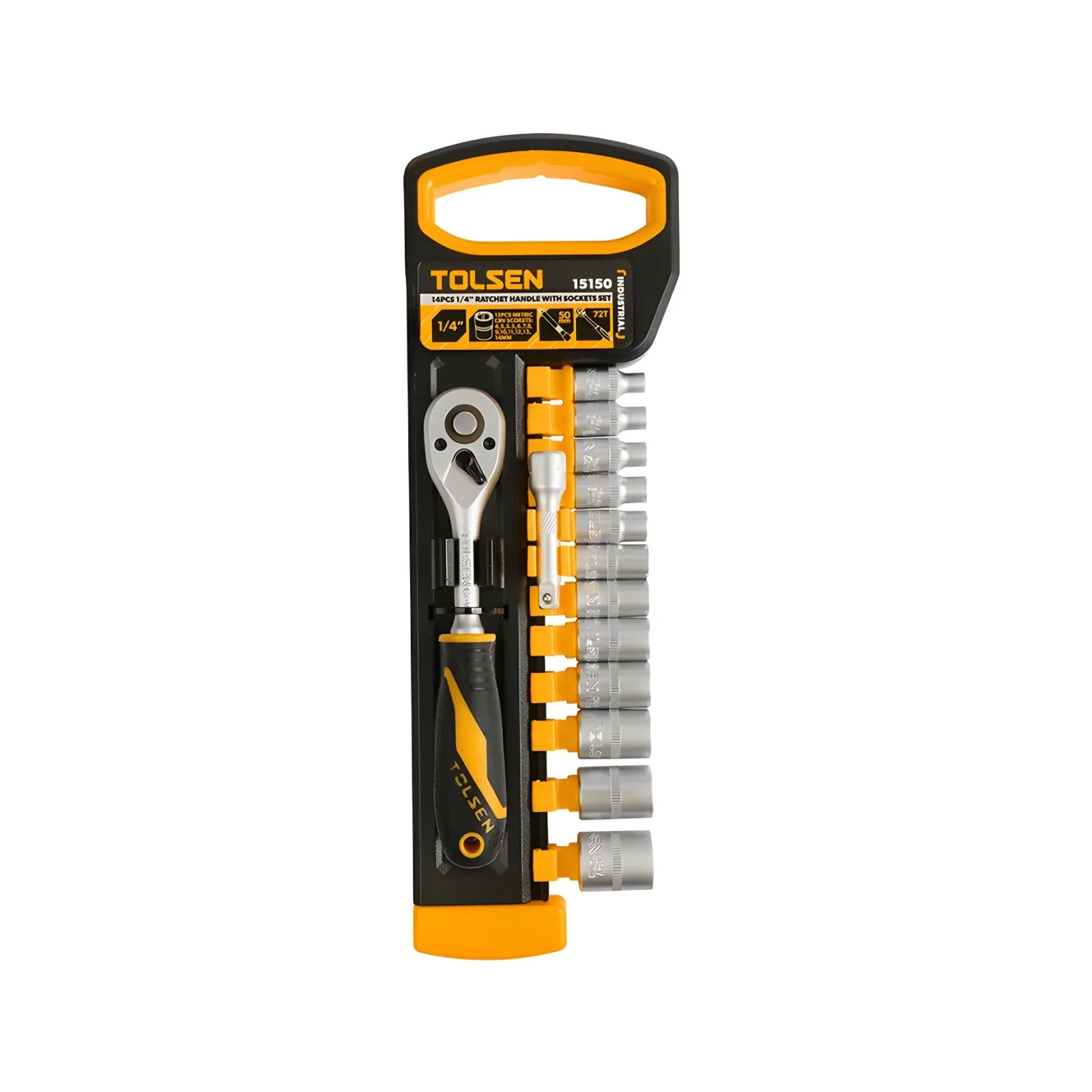 TOLSEN Ratchet Handle With Socket Set