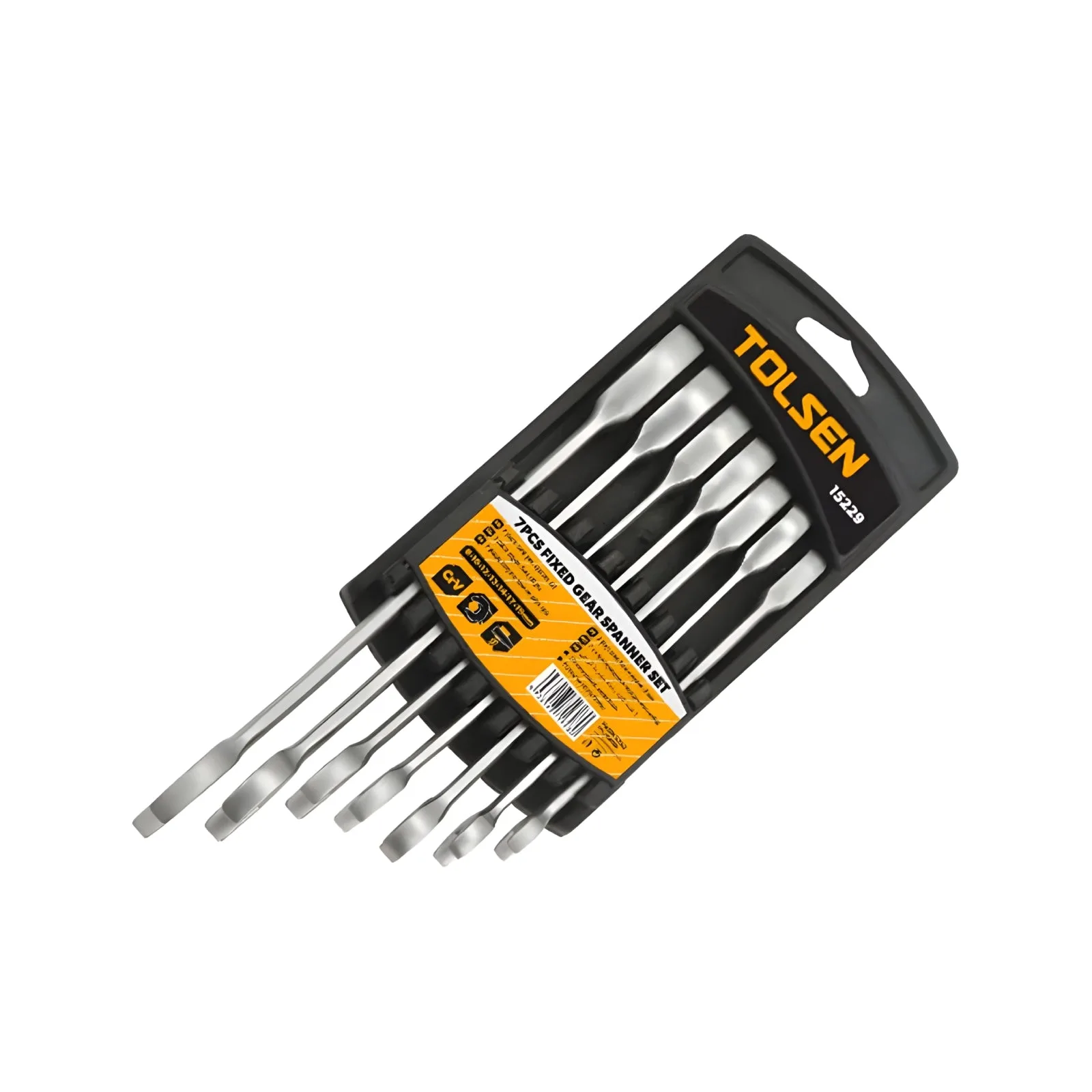 TOLSEN Fixed Head Combination Ratchet Spanner Set