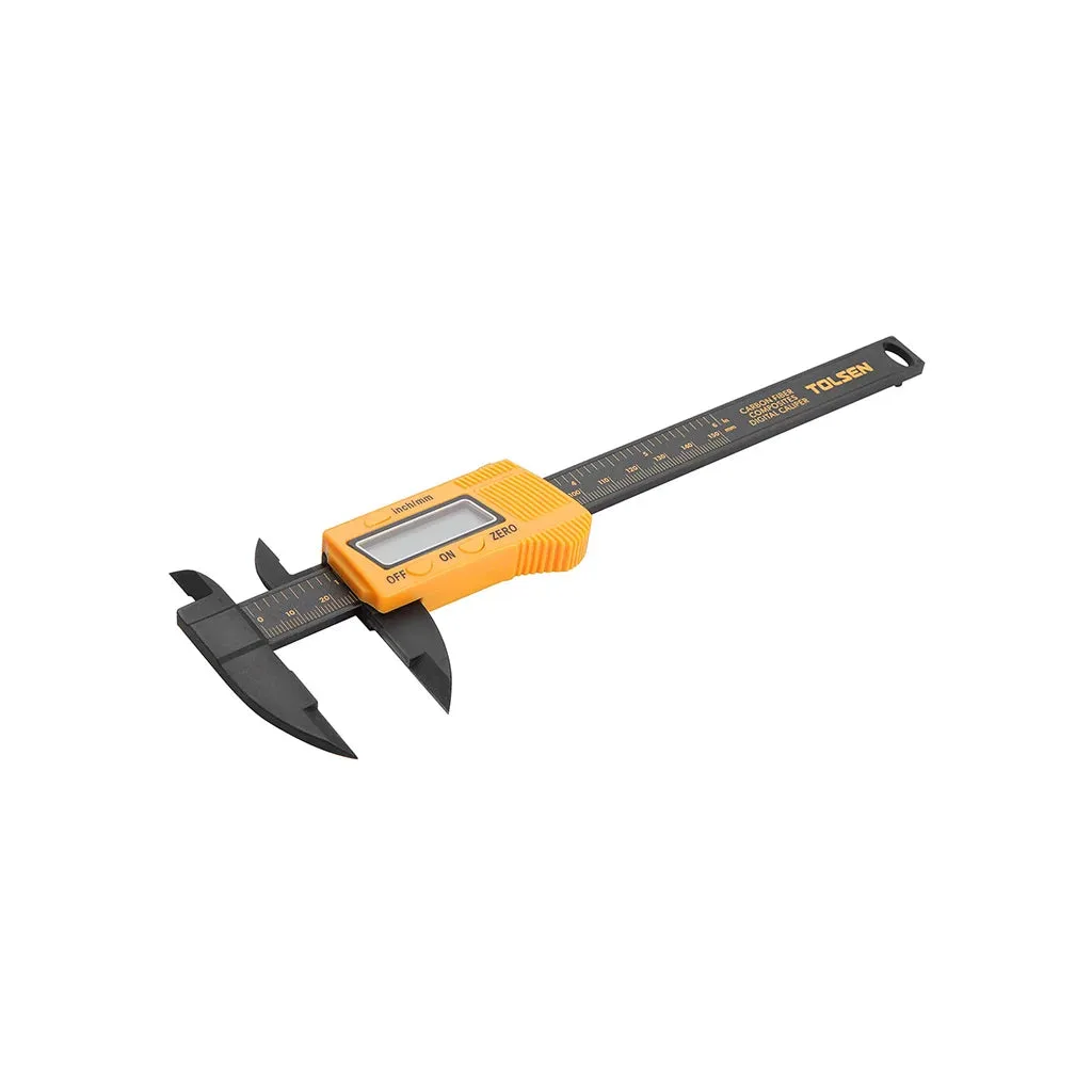 TOLSEN Carbon Fiber Composites Digital Caliper Metric And Inch