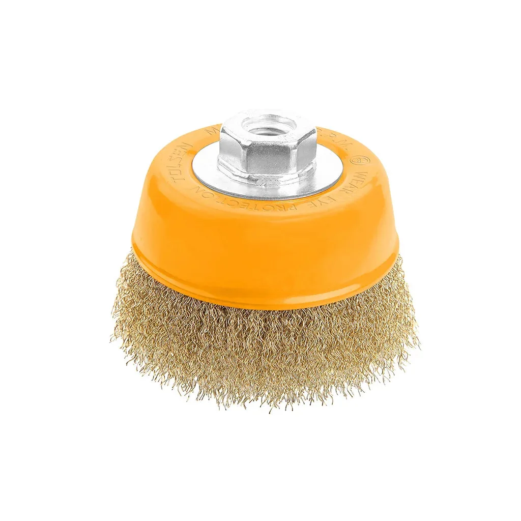 TOLSEN Cup Wire Brush With Nut